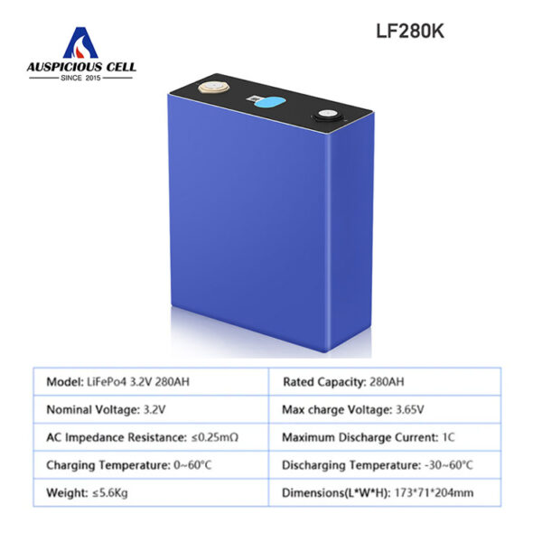 Fast Shipping Deep NEW Cycle Lithium Battery 3.2v 280ah For Solar System - 图片 2